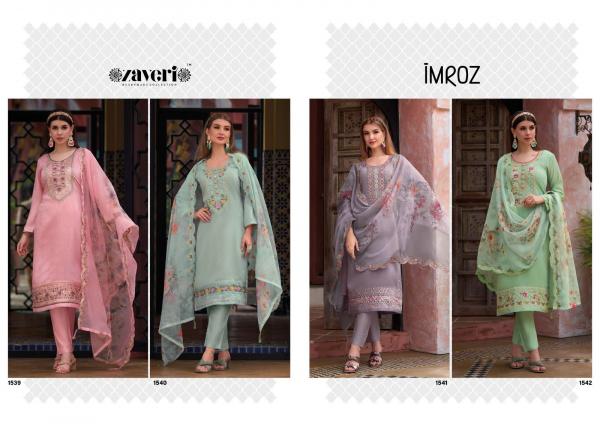 Zaveri Imroz Party Wear viscose Kurti With Bottom Dupatta Collection